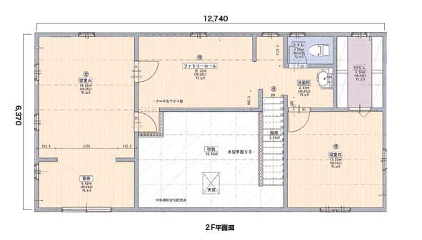 2階平面図