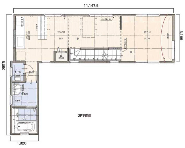 2階平面図